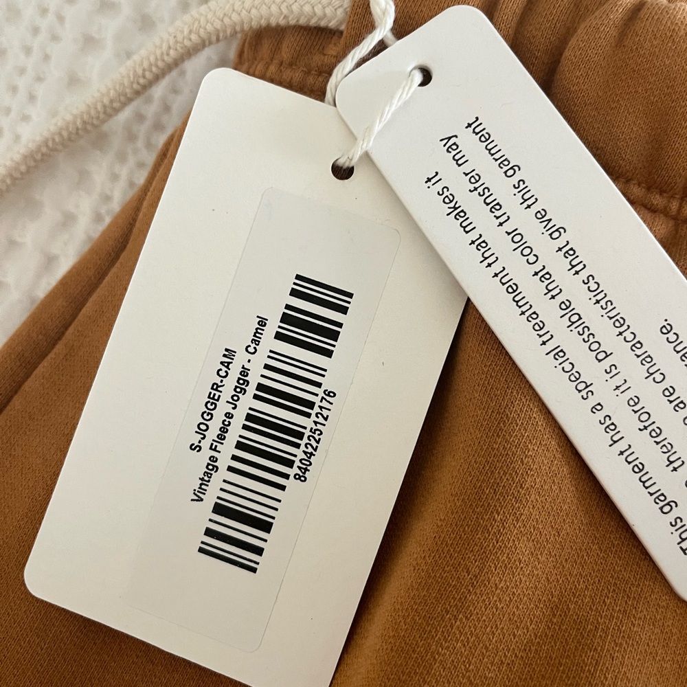 Marea vintage fleece caramel joggers - Picture 4 of 6
